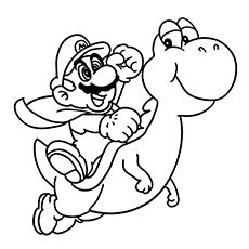 Top free printable super mario coloring pages online