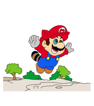 Super mario coloring pages for kids to color and print