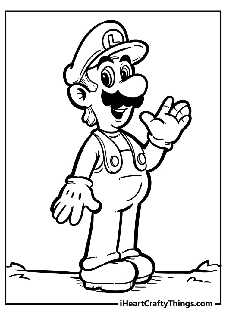 Super mario bros coloring pages free printables