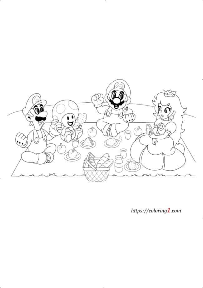 Mario coloring pages