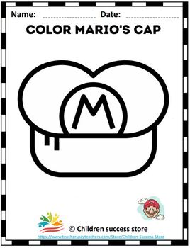 Super mario coloring pages printable pixel color by number tpt