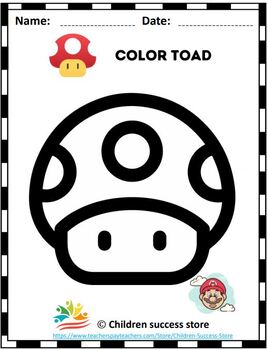 Super mario coloring pages printable pixel color by number tpt