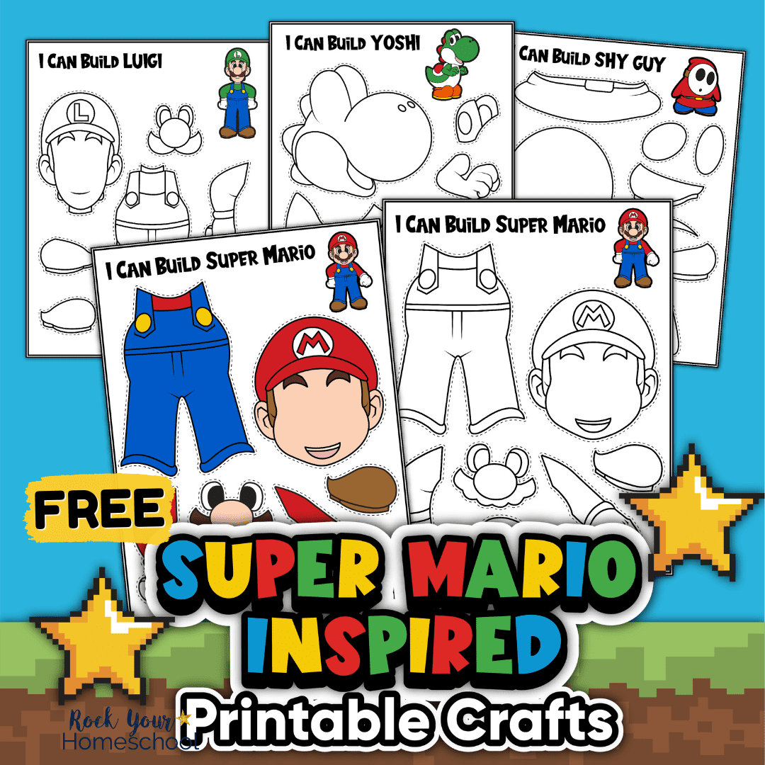 Super mario printable crafts pack