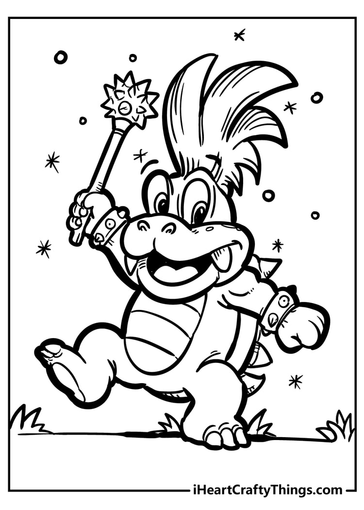 Super mario bros coloring pages free printables