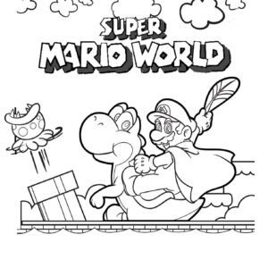 Super mario bros coloring pages printable for free download