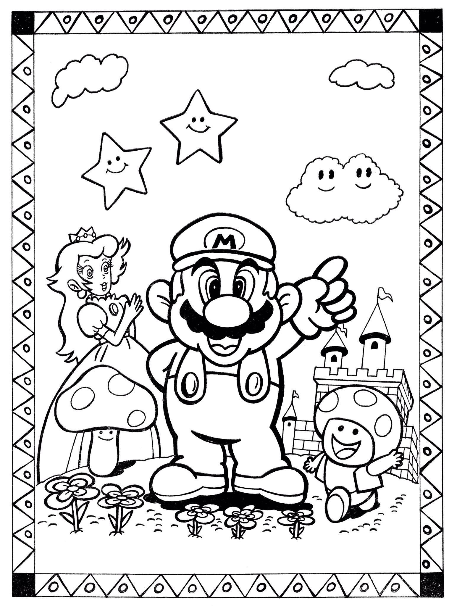 Videogamearttidbits on x pages from a super mario bros coloring book httpstcornvxwoqc x