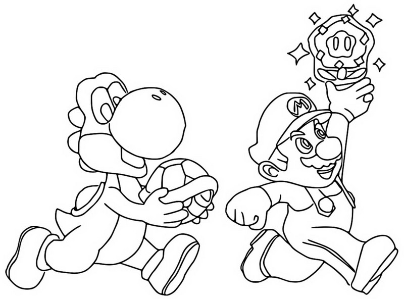 Coloring pages super mario bros wonder