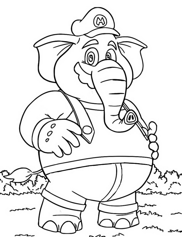 Coloring pages super mario bros wonder