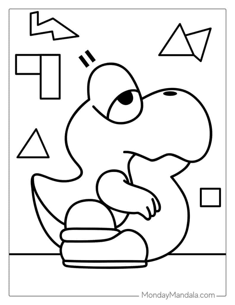 Yoshi coloring pages free pdf printables