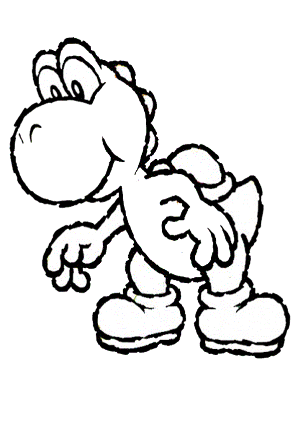 Free printable yoshi coloring pages for kids