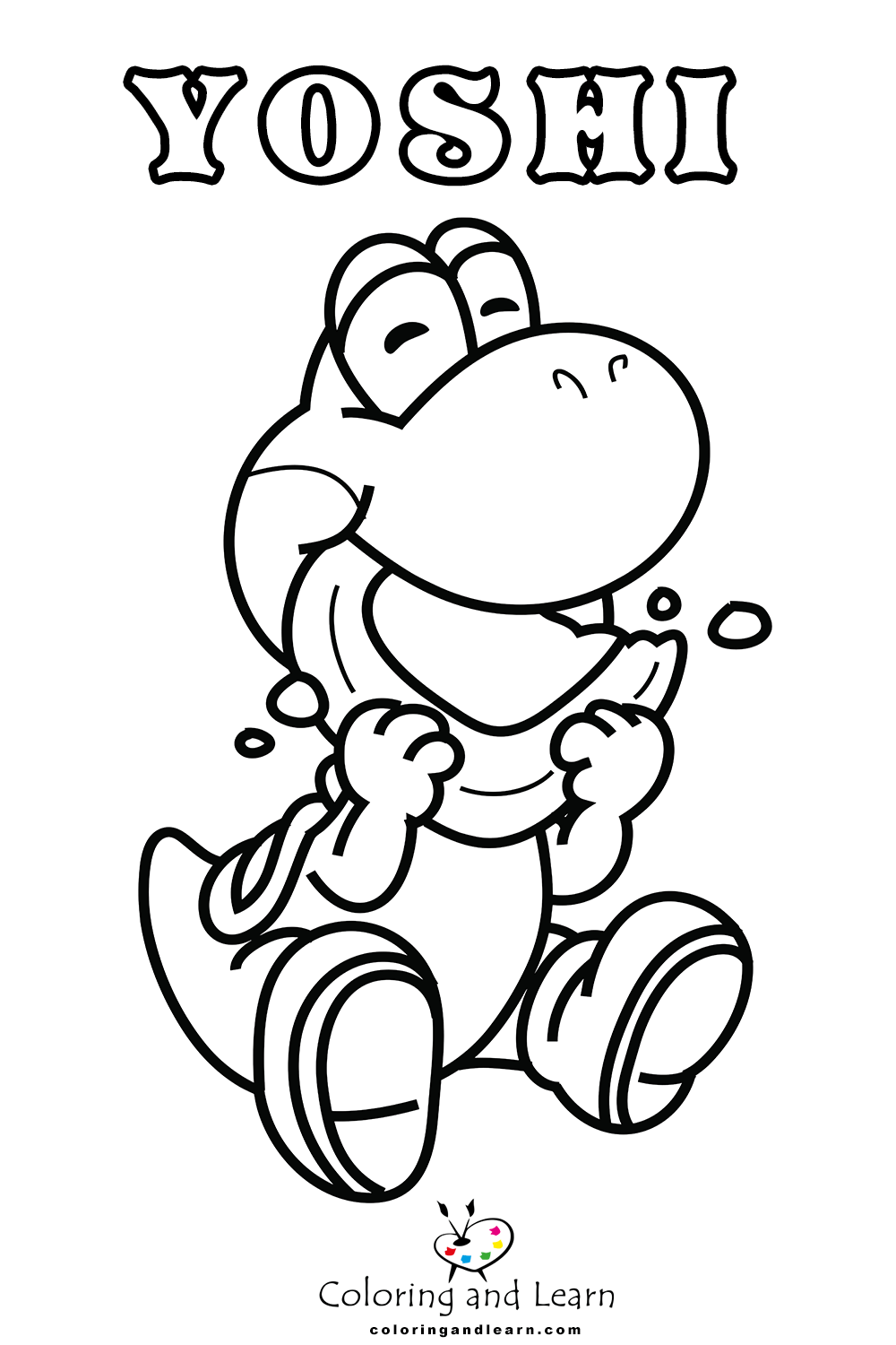 Yoshi coloring pages