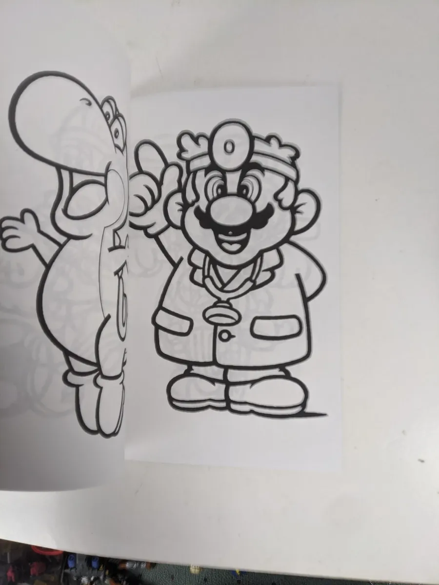 S unknown internal employee super mario brothers yoshi coloring book