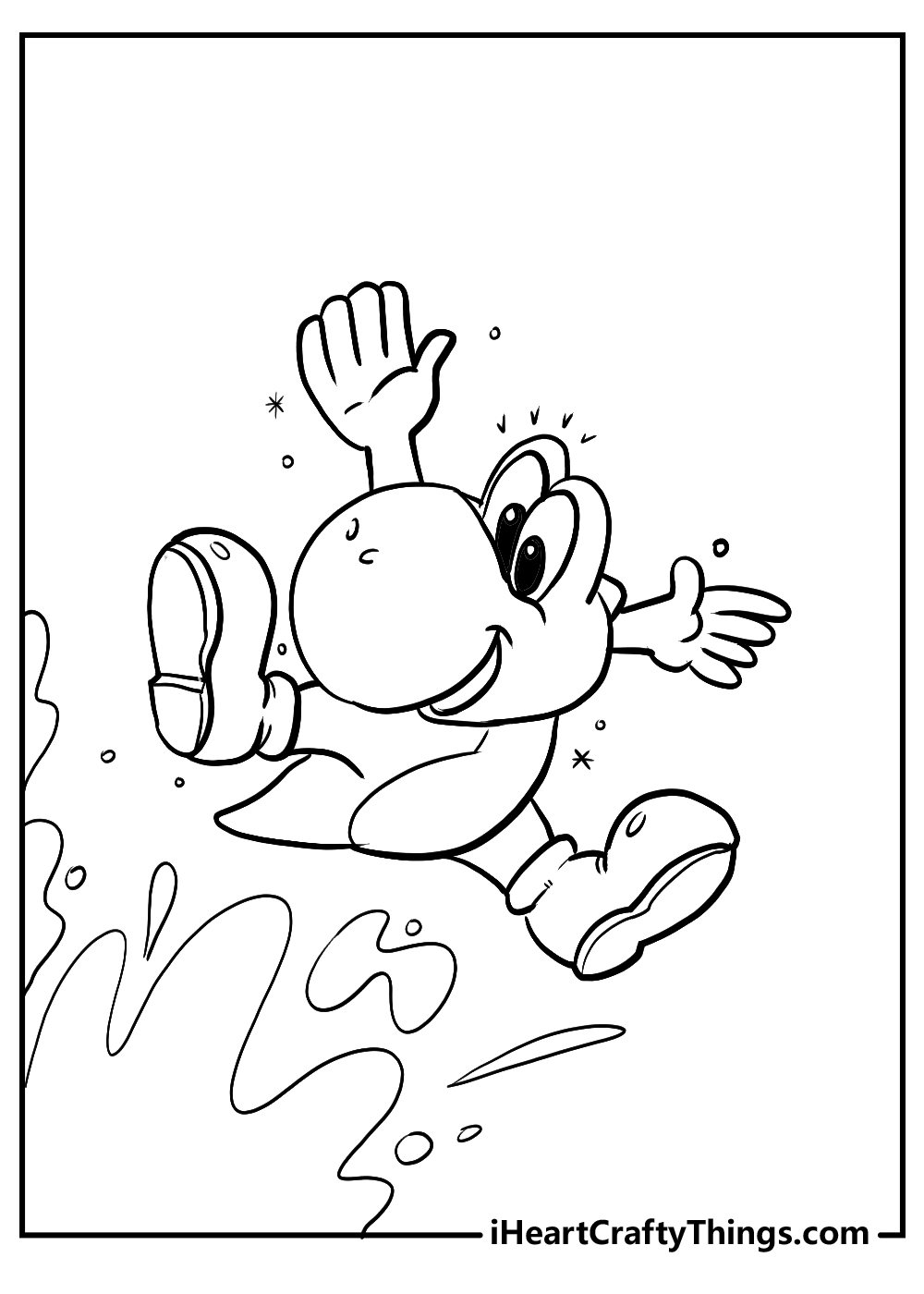 Printable yoshi coloring pages updated