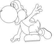 Yoshi coloring pages free coloring pages