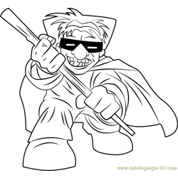 Mole man coloring pages for kids