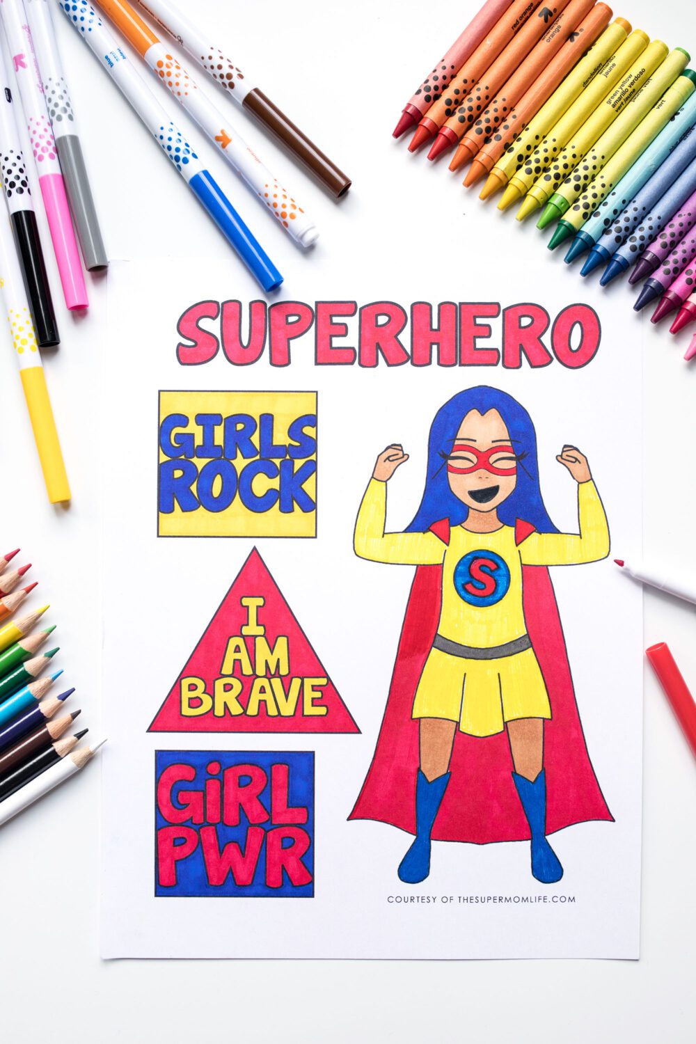 Superhero coloring pages free printable