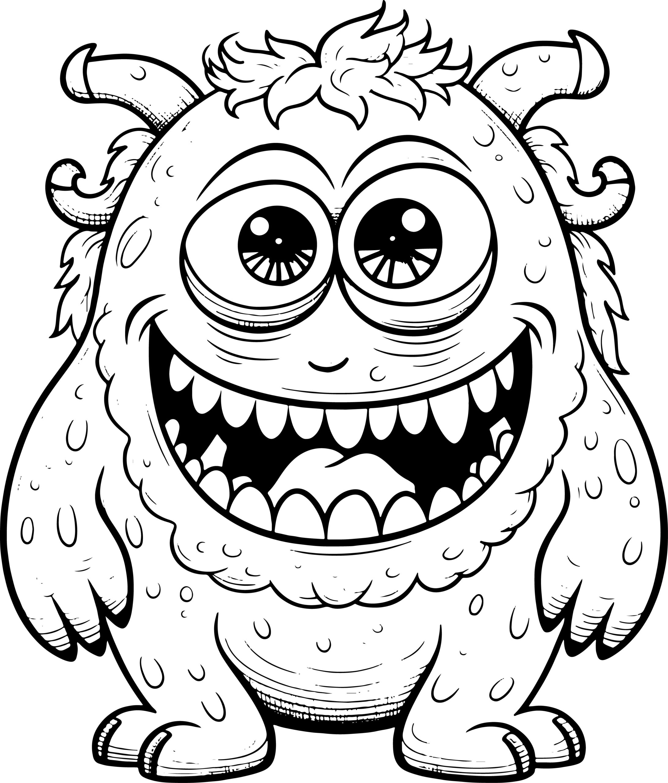 Monster coloring book cute monster coloring pages for kids made by teachers