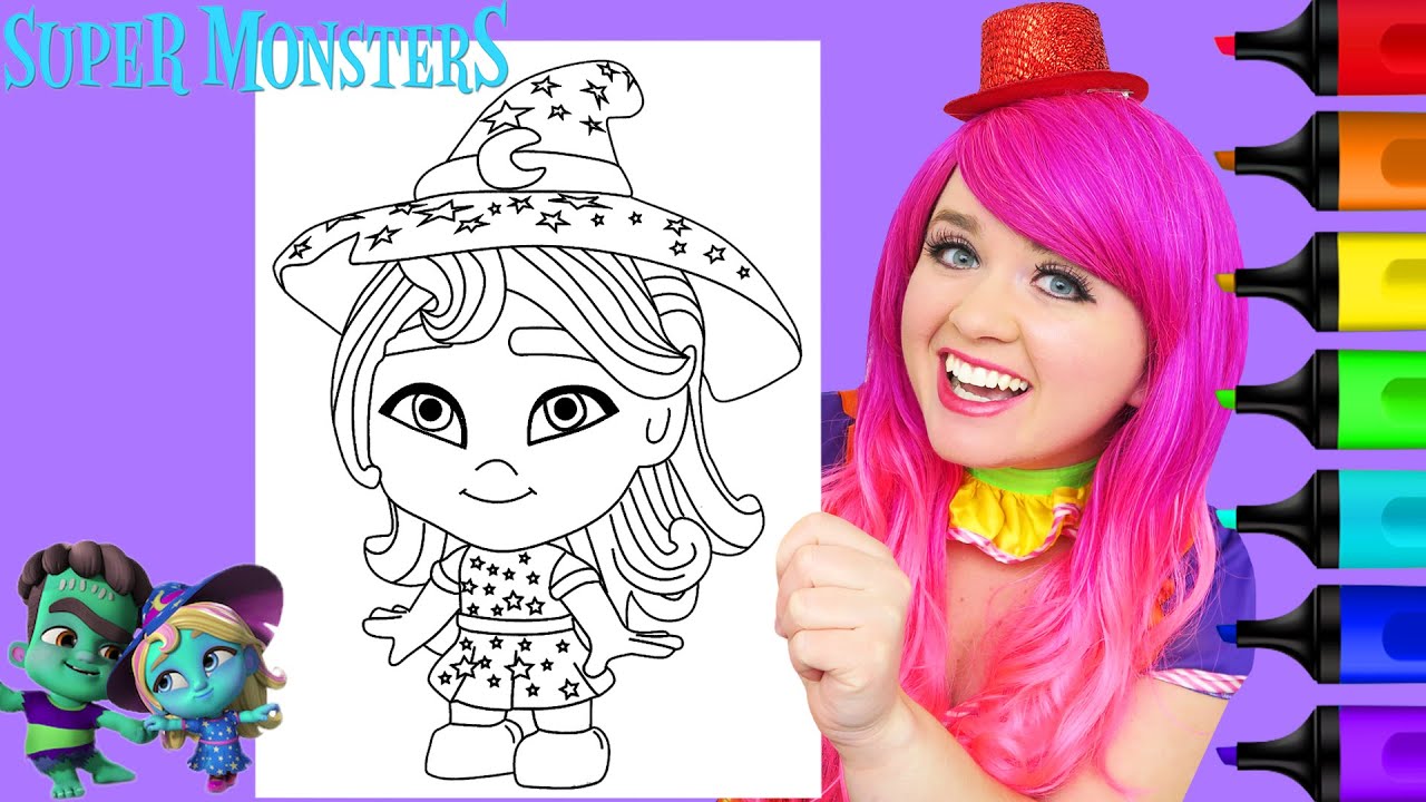 Coloring super onsters katya arkers