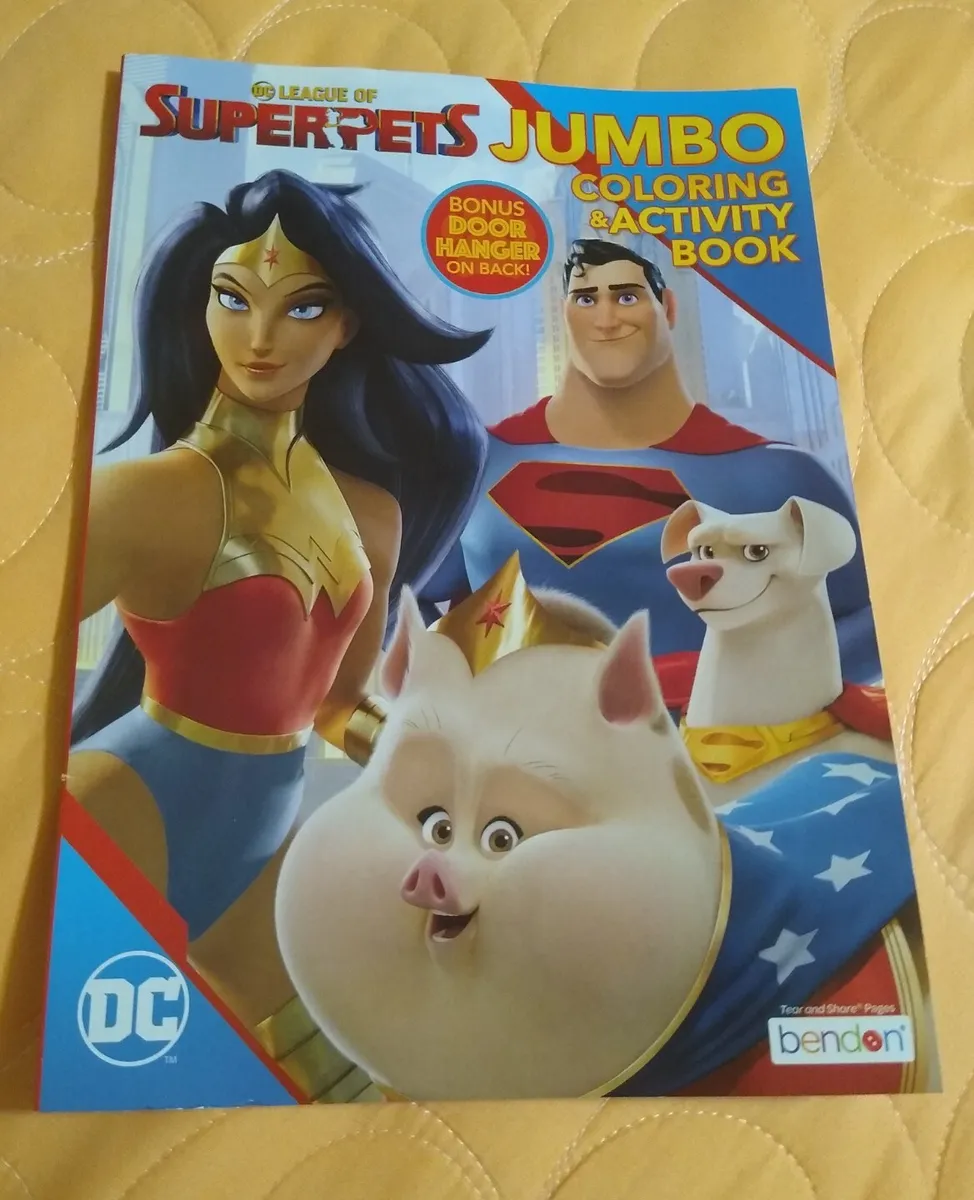 Dc league of super pets coloring activity book with tear share pagesððship