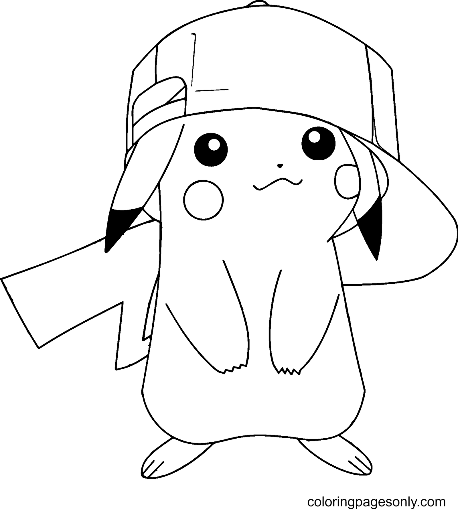 Pikachu coloring pages printable for free download