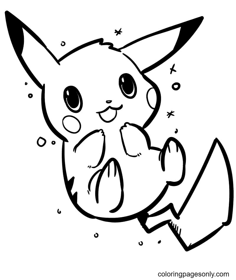 Pikachu coloring pages printable for free download