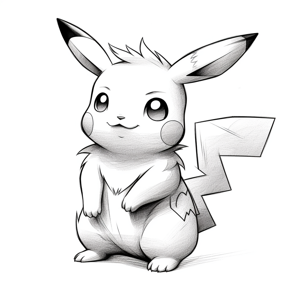 Electric dreams vibrant pikachu coloring pages