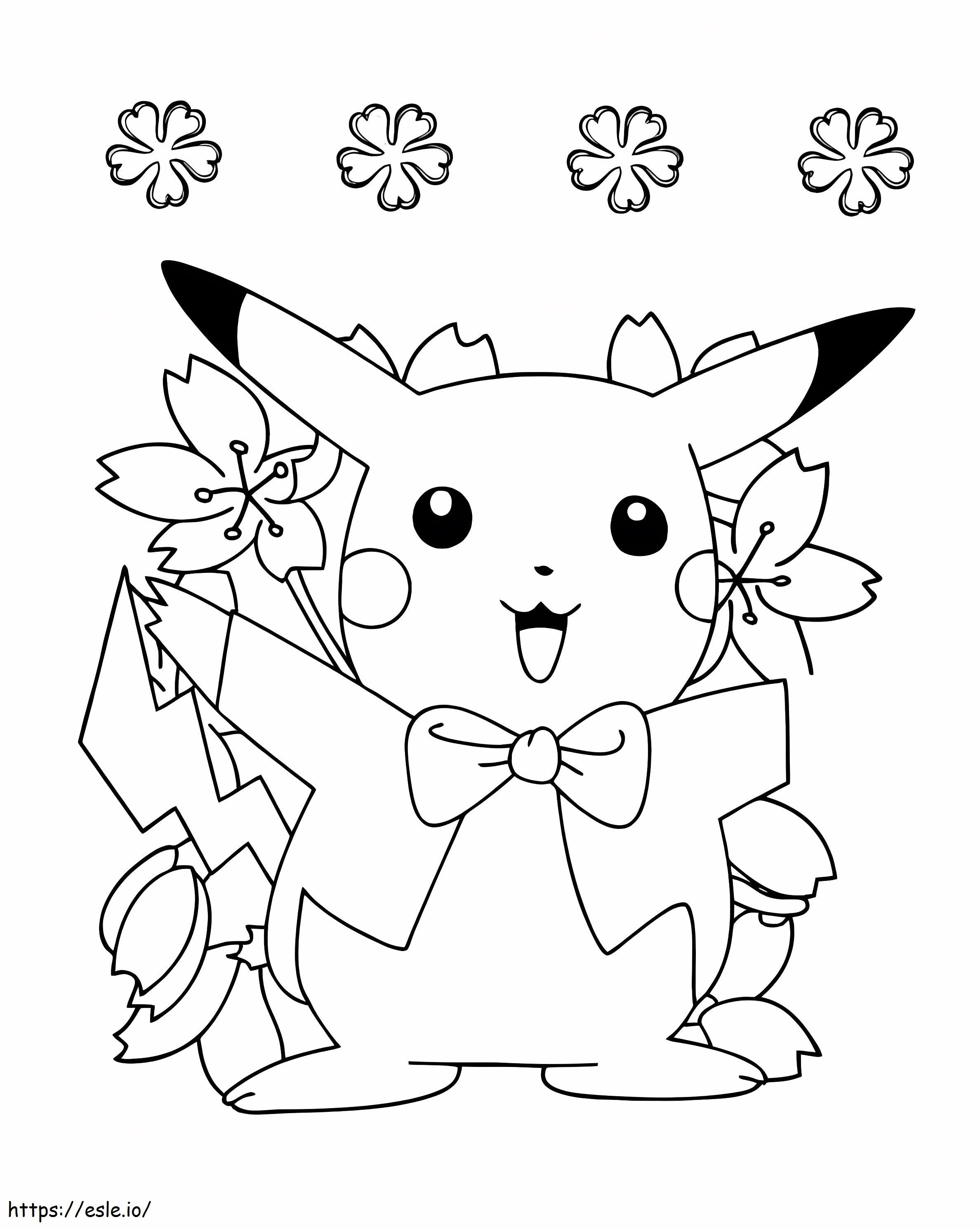 Super pikachu coloring page