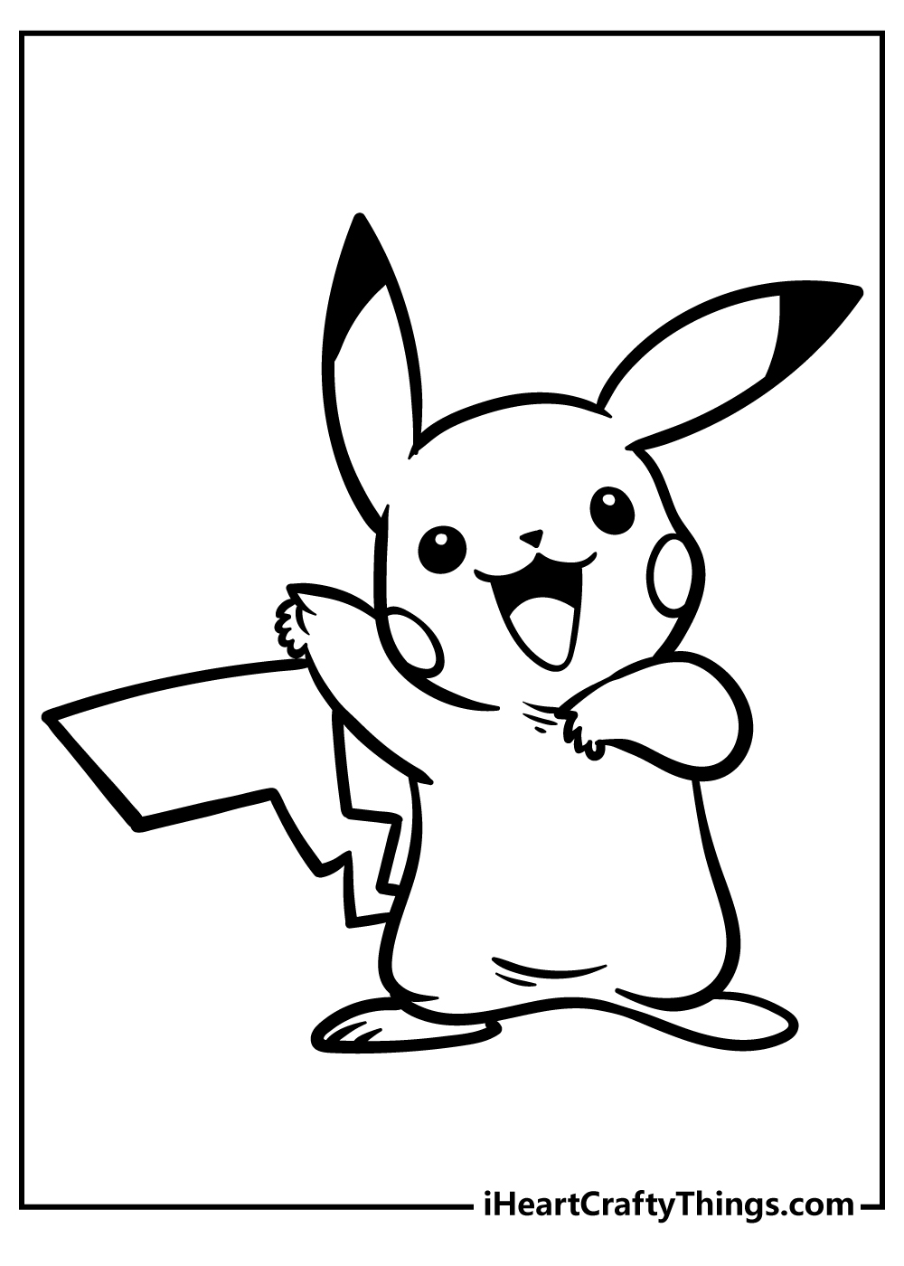 Pikachu coloring pages free printables