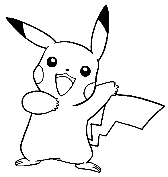 Pikachu coloring pages printable for free download