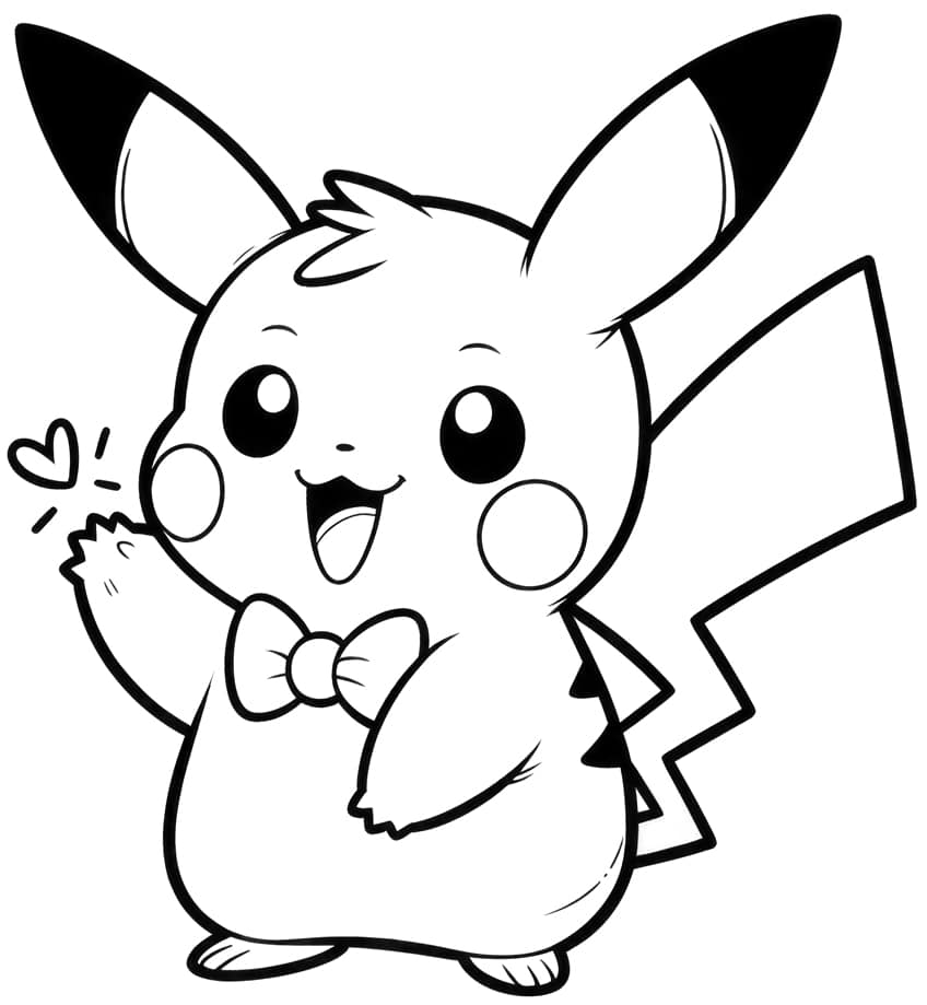 Pikachu coloring pages