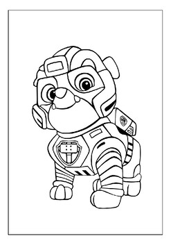 Printable mighty pups coloring pages collection unleash creativity and courage