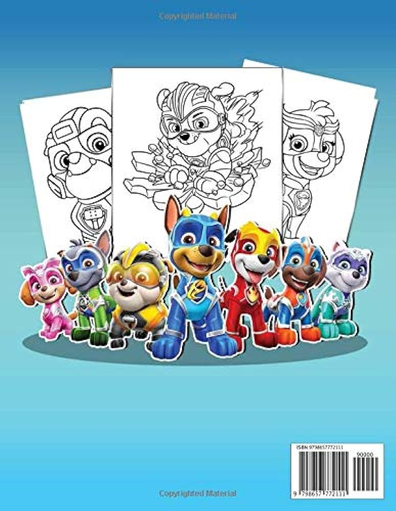 Color me paw patrol mighty pups charged up coloring book super paw cute characters for kids me color books