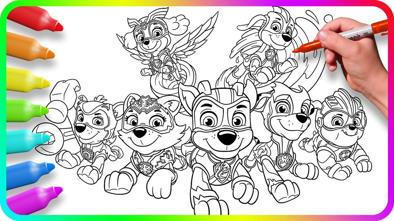 Coloring pages paw patrol