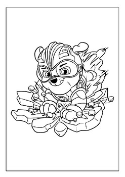 Experience a new twist on adventure with paw patrol mighty pups coloring pages