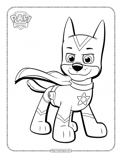 Paw patrol coloring pages free pdf printables