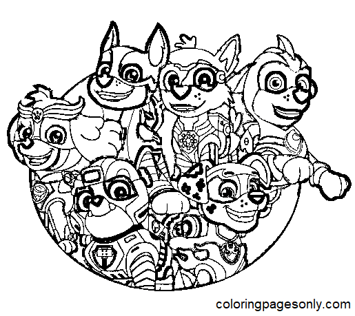 Paw patrol mighty pups coloring pages printable for free download