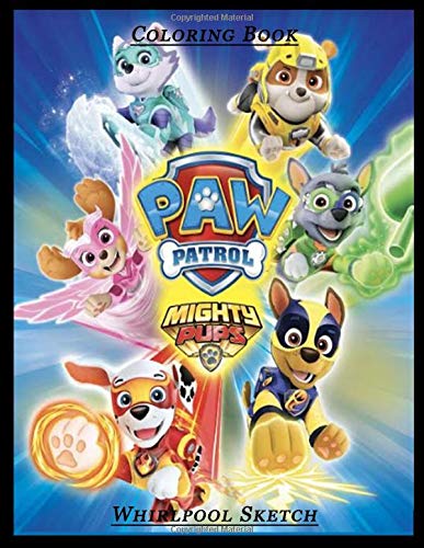 Download free pdf paw patrol mighty pups coloring book high qual x