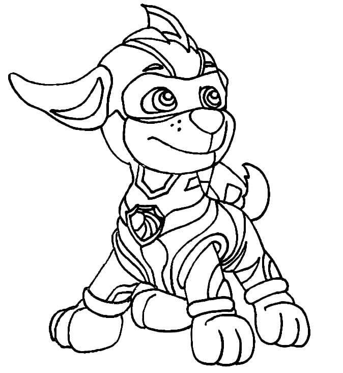 Paw patrol mighty pups coloring pages