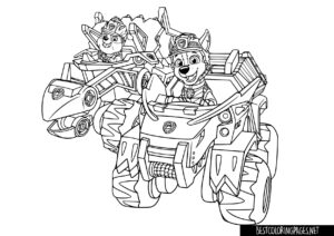 Paw patrol coloring pages