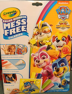 Paw patrol mighty pups color wonder set â little munchkins bda