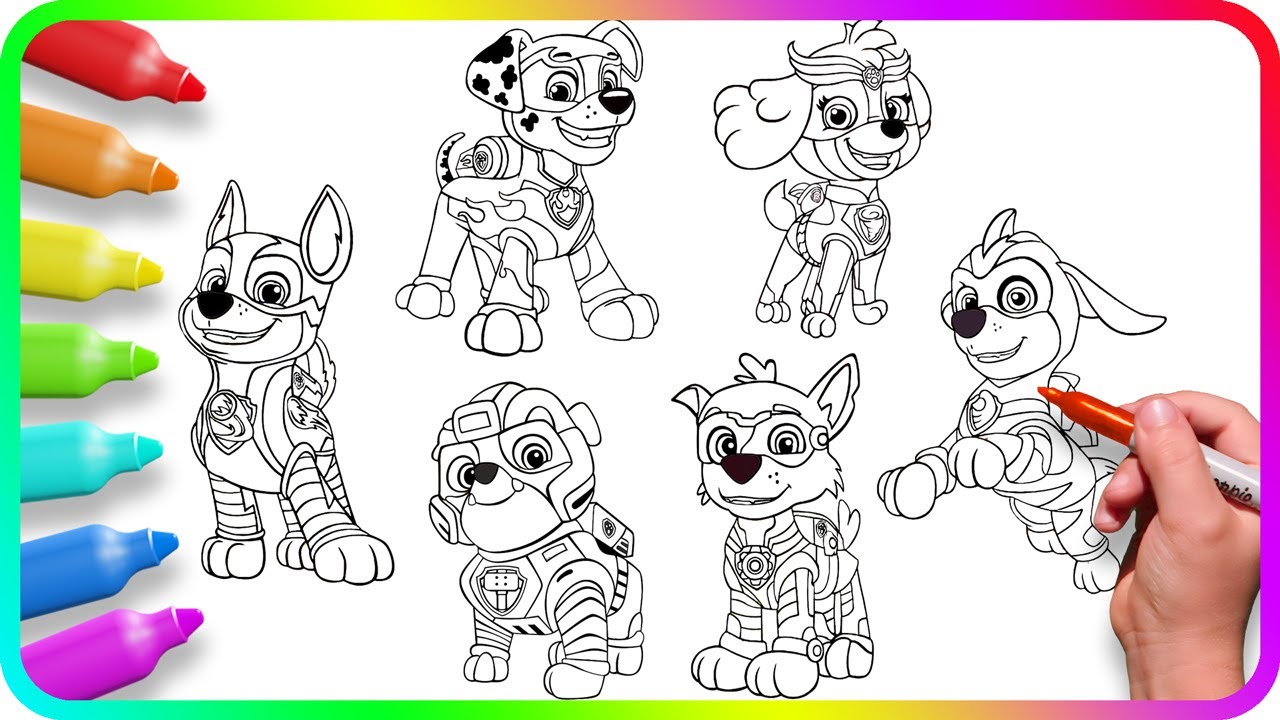 Coloring pages paw patrol