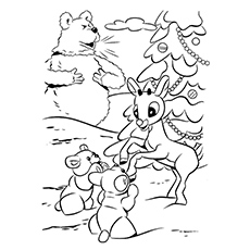 Top free printable reindeer coloring pages online