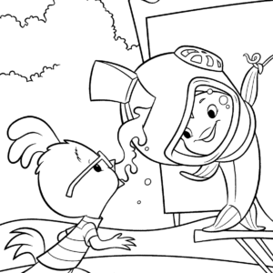 Chicken little coloring pages printable for free download