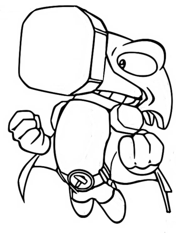 Coloring page superzings ironhead