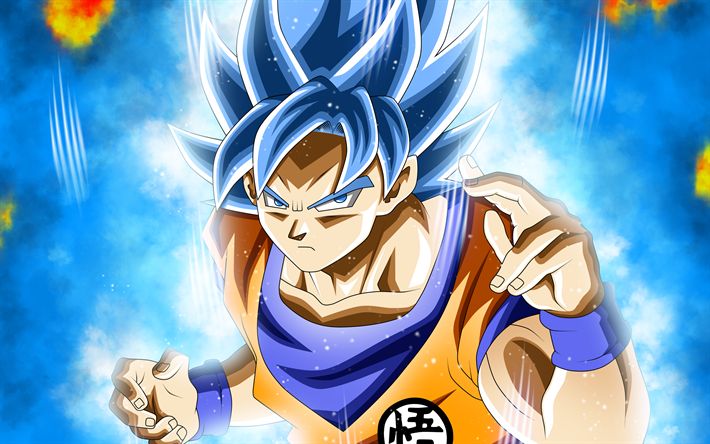 Dragon Ball Super Saiyan Goku UHD 8K Wallpaper