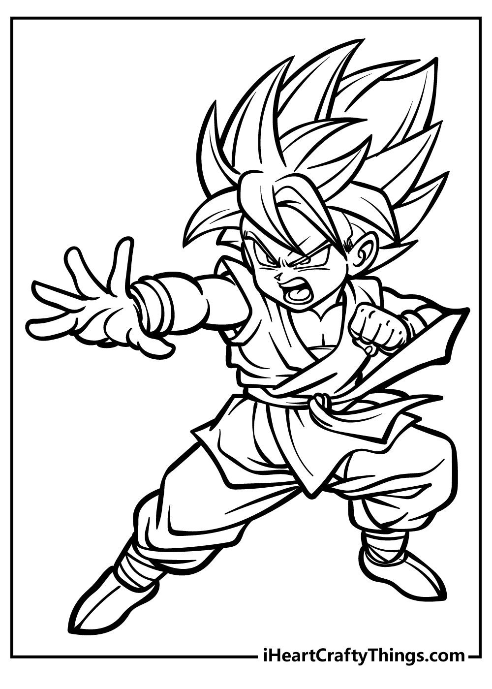 Goku coloring pages free printables