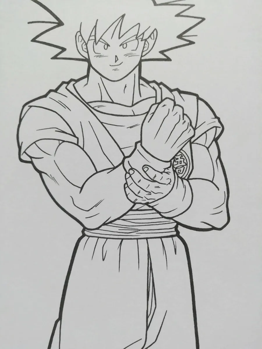 New showa coloring book b nurie dragon ball super anime manga goku gohan