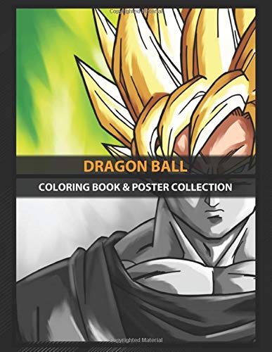 Coloring book poster collection dragon ball dragon ball super saiyan goku anime manga