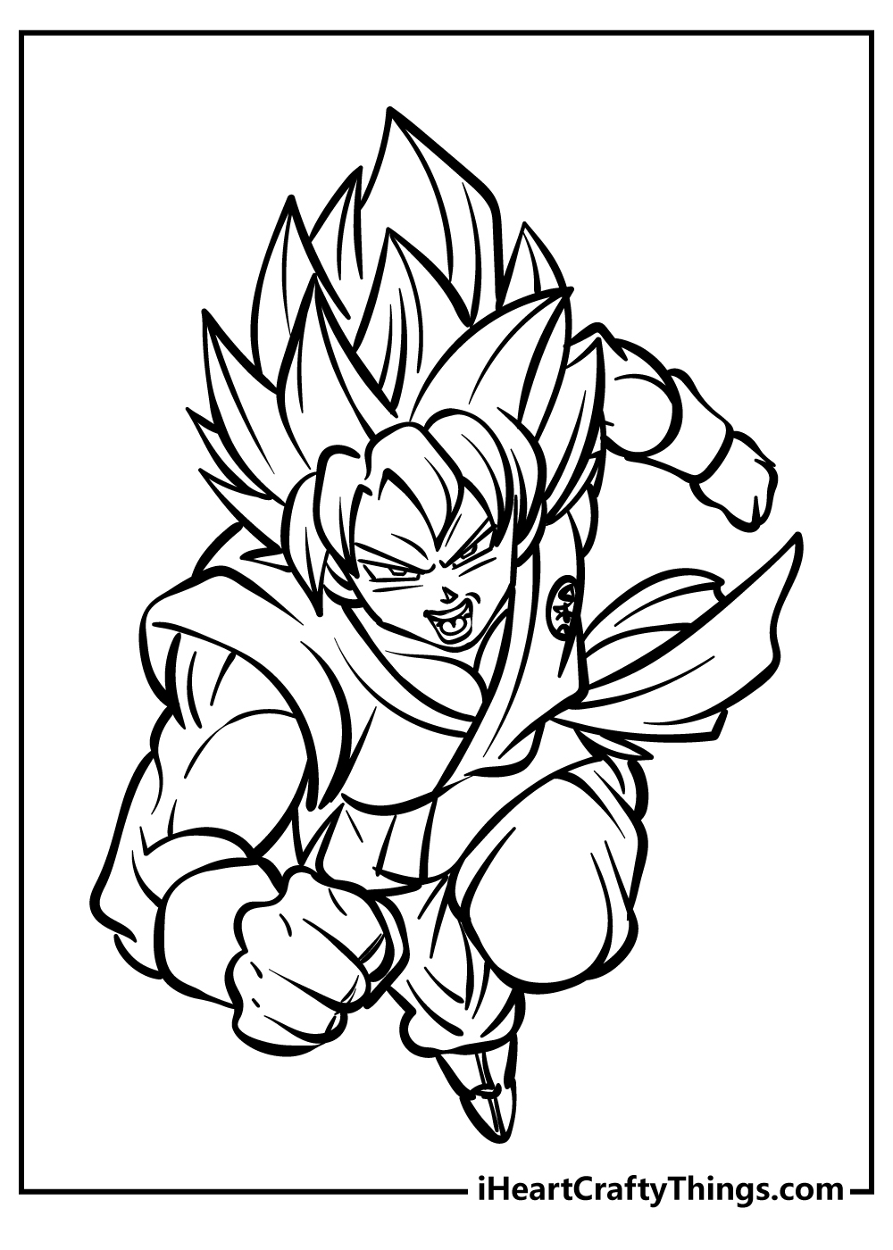 Goku coloring pages free printables