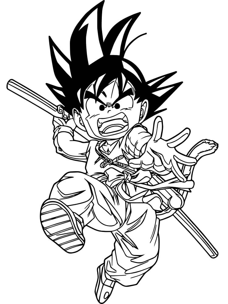 Goku coloring pages